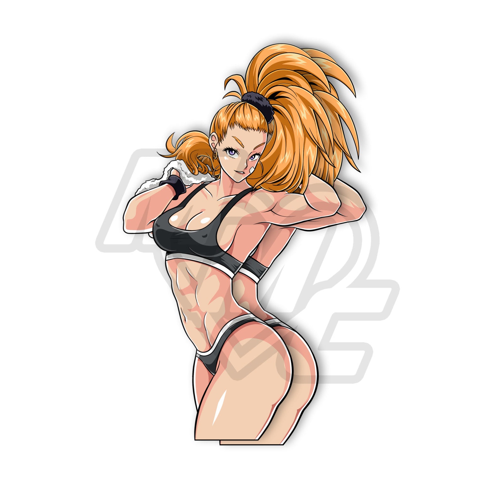 Captain Mizuki Holo Kiss Cut Vinyl Sticker – Muscle Mommy Club