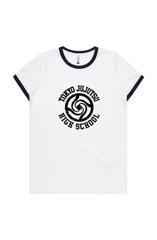 MMC Jujutsu High Women's Ringer Tee