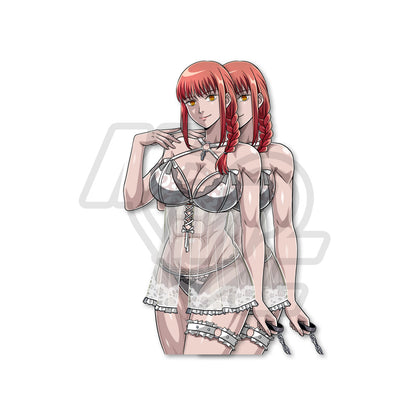 Muscle by Night Makima Kiss Cut Vinyl Sticker