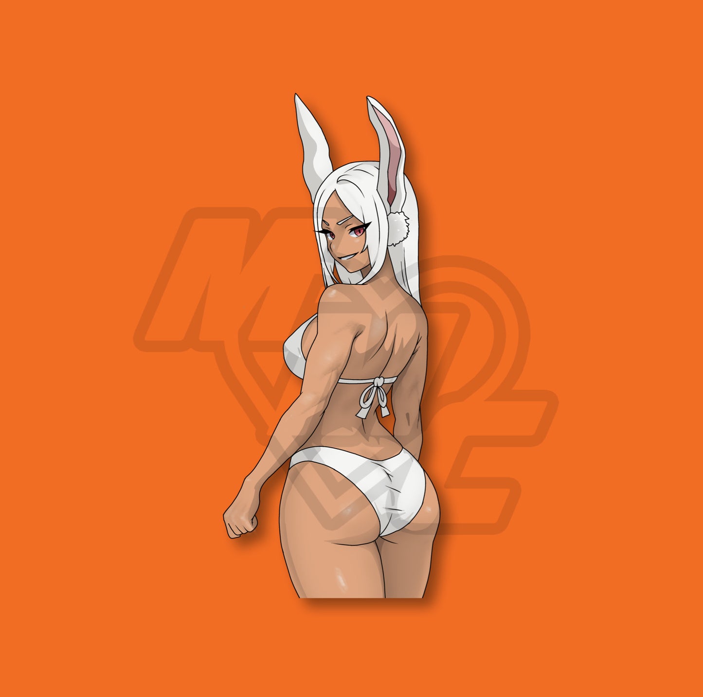 Calendar Girl Bikini Mirko Holo Kiss Cut Vinyl Sticker