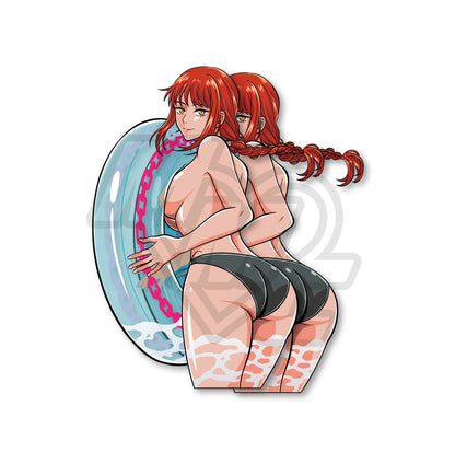 Summer Makima Holo Sticker