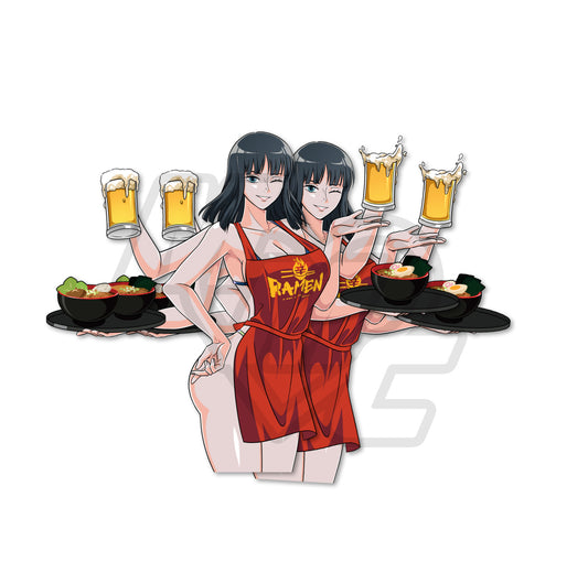 Ramen House Robin Holo Kiss Cut Vinyl Sticker