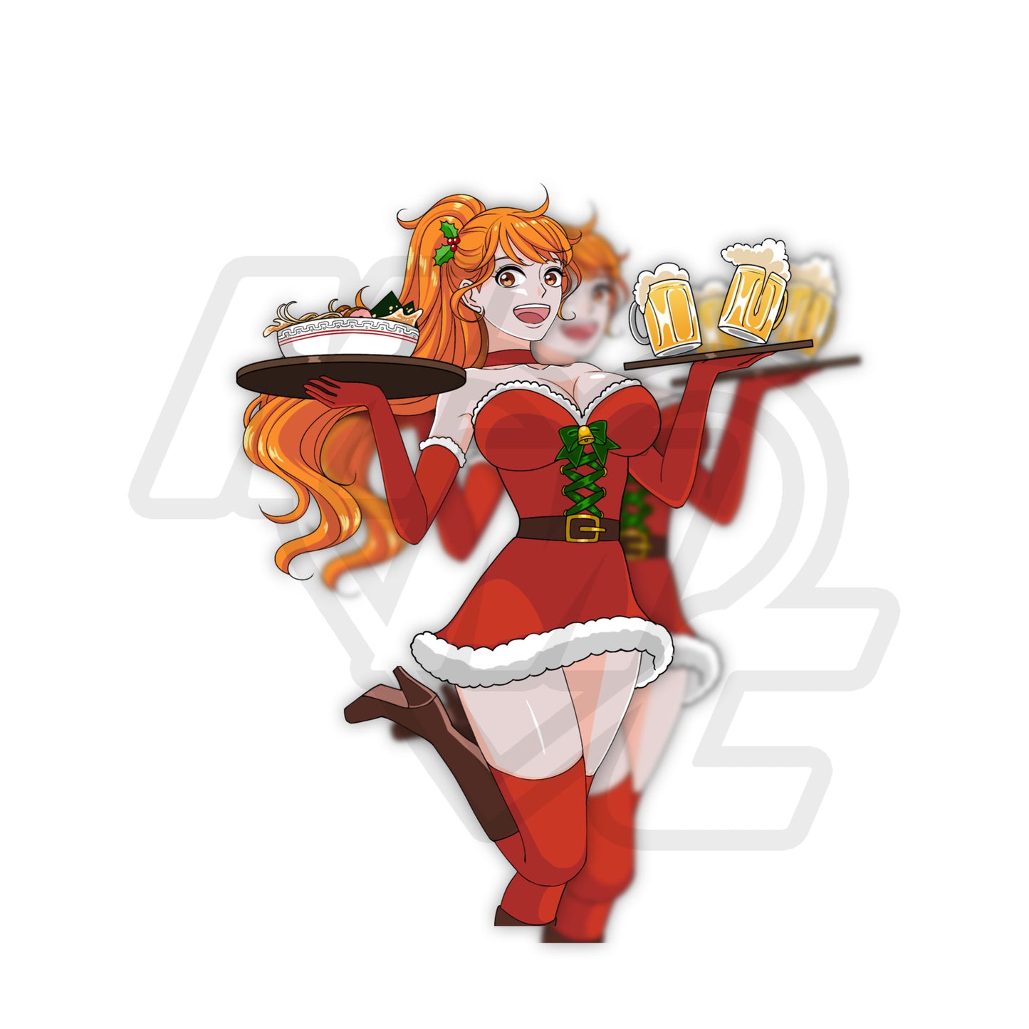 Ramen House Holiday Nami Holo Kiss Cut Vinyl Sticker