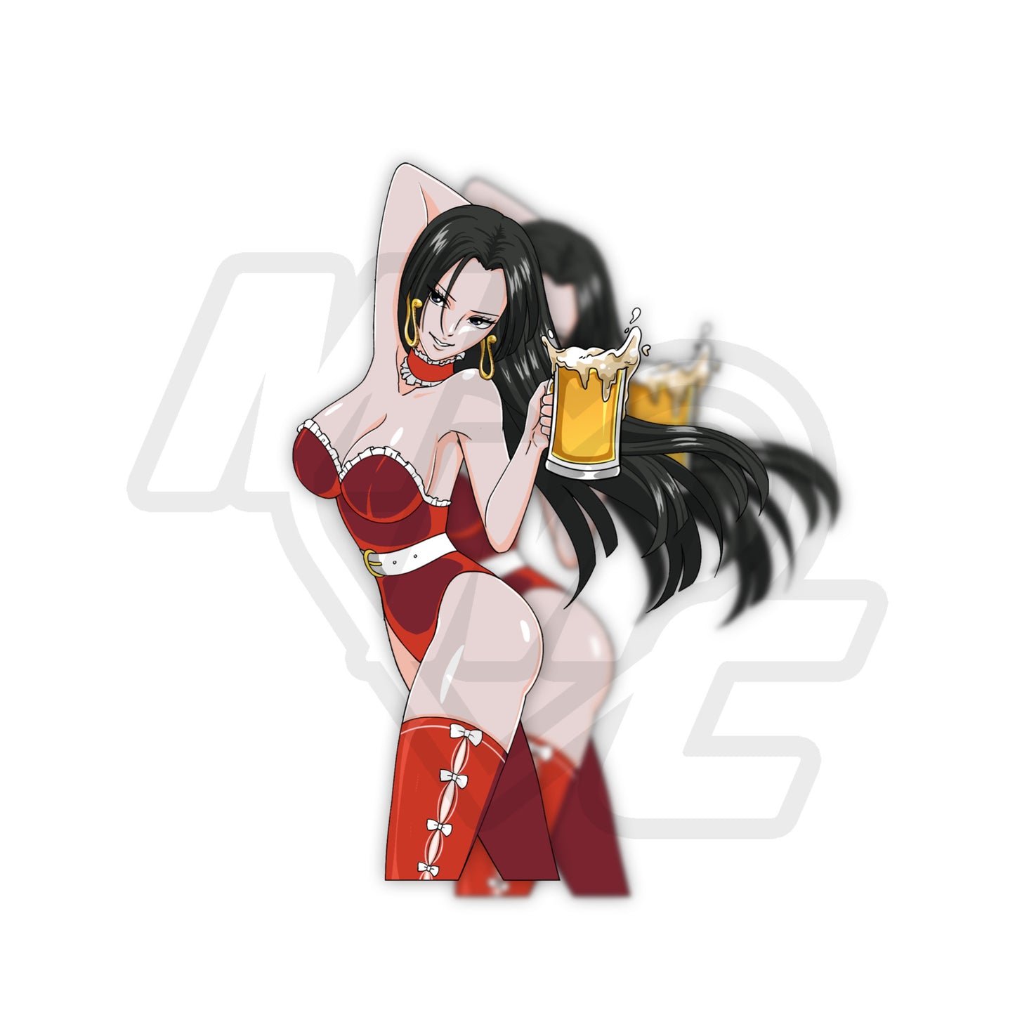 Ramen House Holiday Boa Holo Kiss Cut Vinyl Sticker