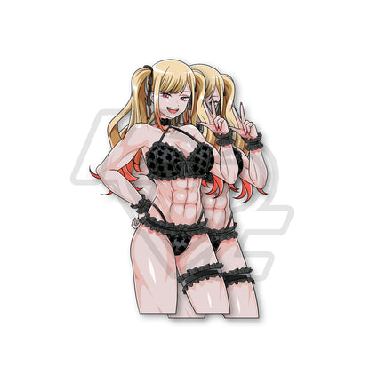 Muscle by Night Marin Holo Kiss Cut Vinyl Sticker