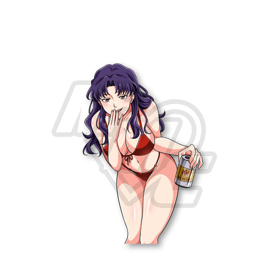 SUMMER CRUSH Bikini Misato Kiss Cut Vinyl Sticker