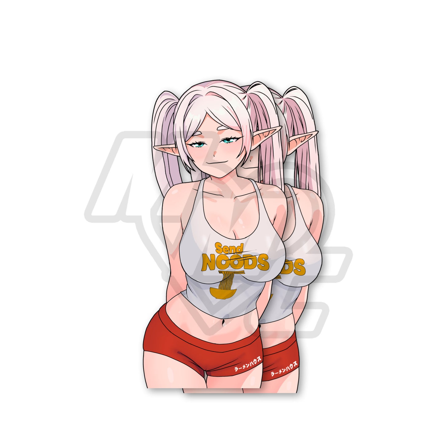 Calendar Girl Frieren Kiss Cut Vinyl Sticker