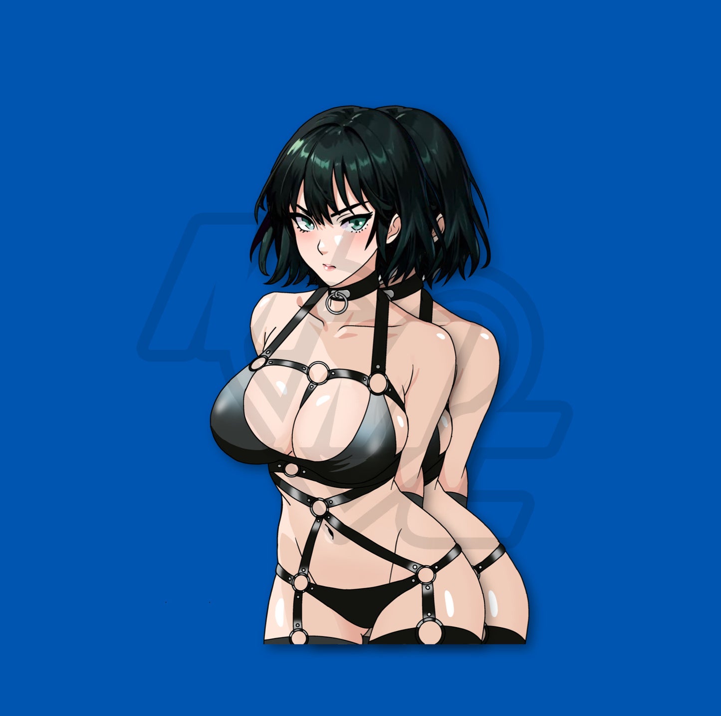 Muscle by Night Leather Fubuki Kiss Cut Vinyl Sticker