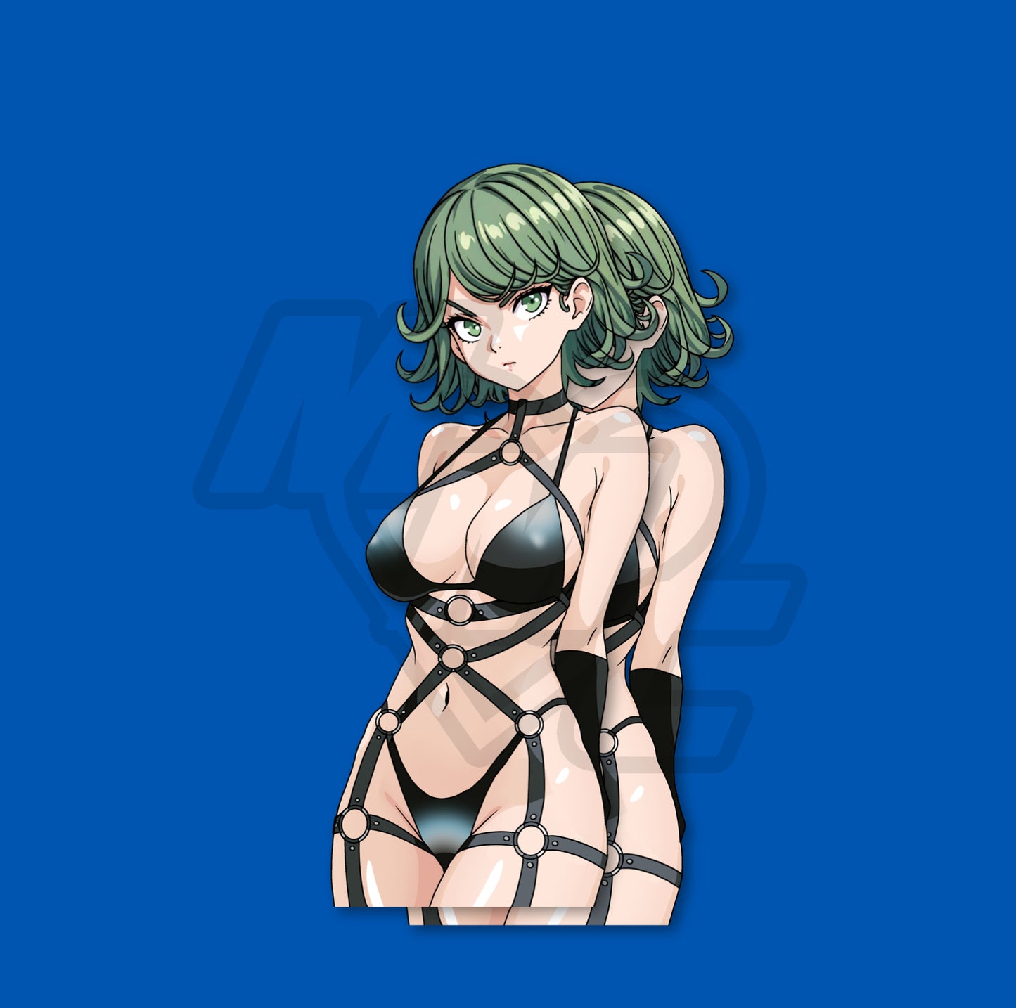 Muscle by Night Leather Tatsumaki Kiss Cut Vinyl Sticker