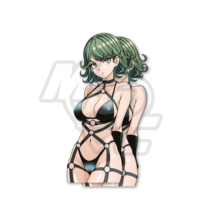 Muscle by Night Leather Tatsumaki Kiss Cut Vinyl Sticker