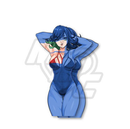 Muscle by Night Tatsumaki Holo Kiss Cut Vinyl Sticker