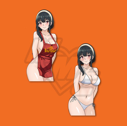 Calendar Girl Bikini Yor Holo Kiss Cut Vinyl Sticker