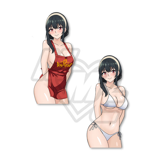 Calendar Girl Bikini Yor Holo Kiss Cut Vinyl Sticker