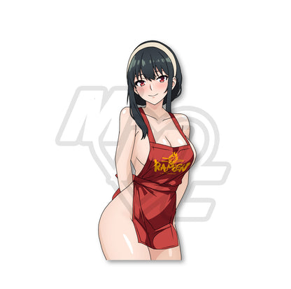 Calendar Girl Bikini Yor Holo Kiss Cut Vinyl Sticker