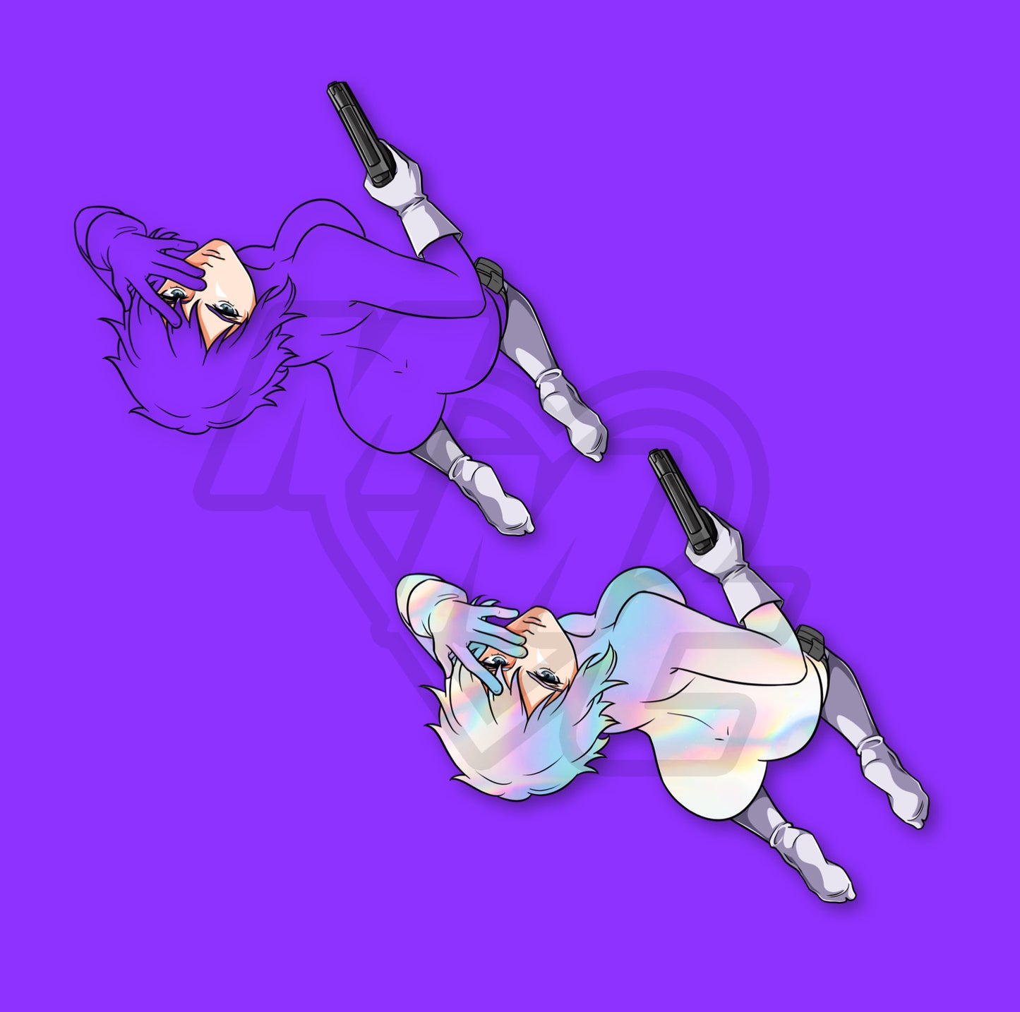 Collector's Motoko Holo Kiss Cut Vinyl Sticker