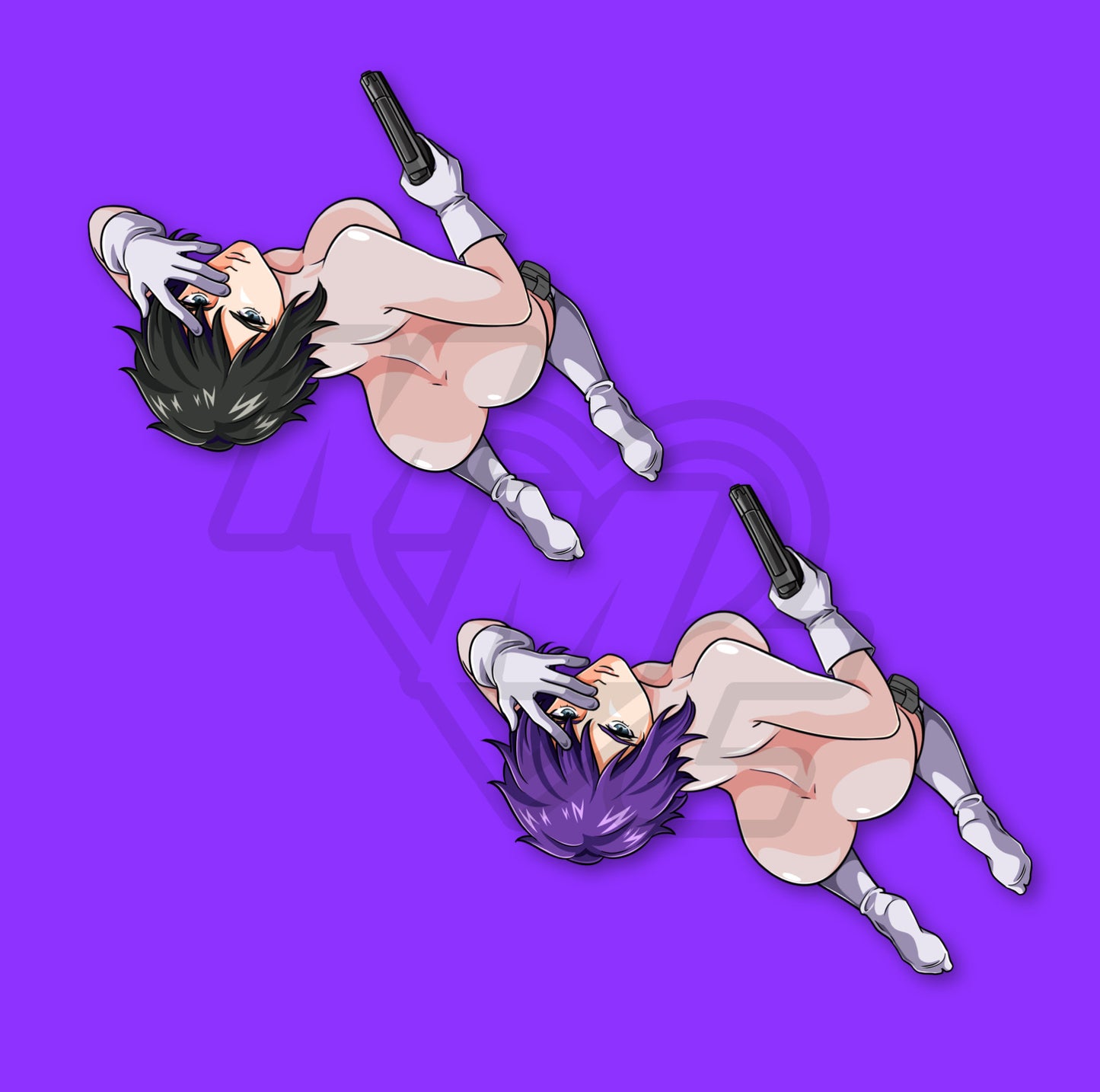 Collector's Motoko Kiss Cut Vinyl Sticker