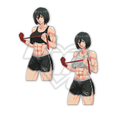 Muscle Mommy Mikasa Enamel Pin Pre-Order