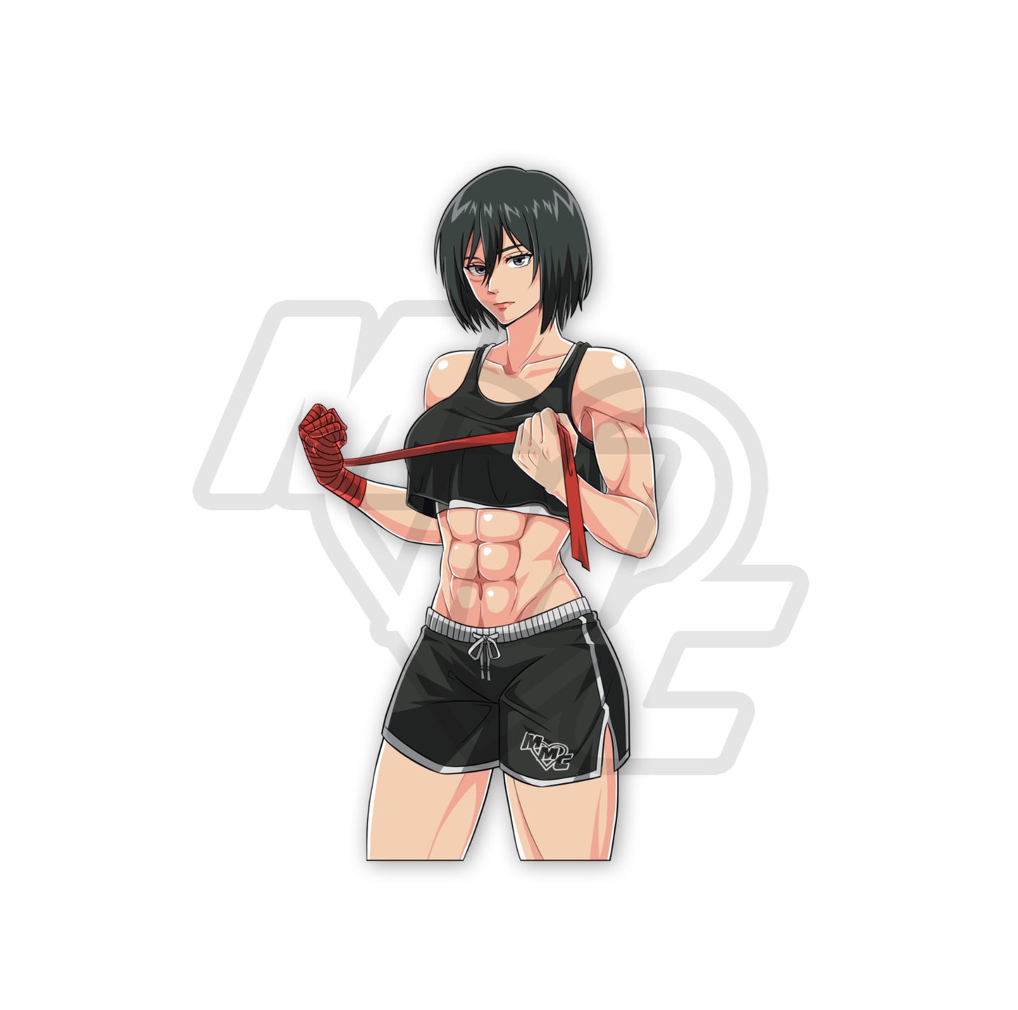 Muscle Mommy Mikasa Enamel Pin Pre-Order