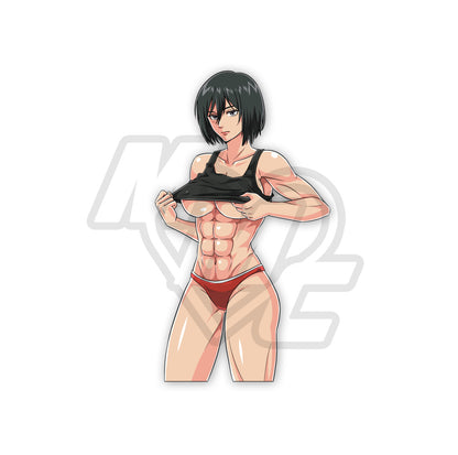 Muscle Mommy Mikasa Enamel Pin Pre-Order