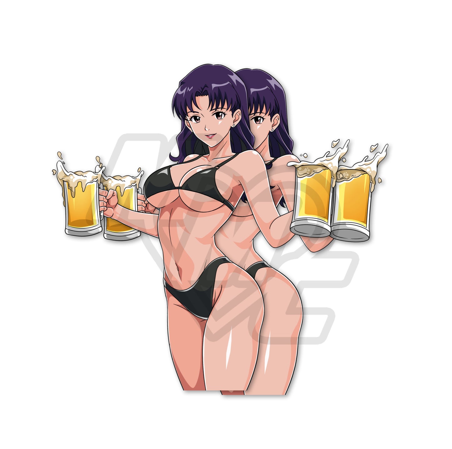 Ramen House Misato Holo Kiss Cut Vinyl Sticker