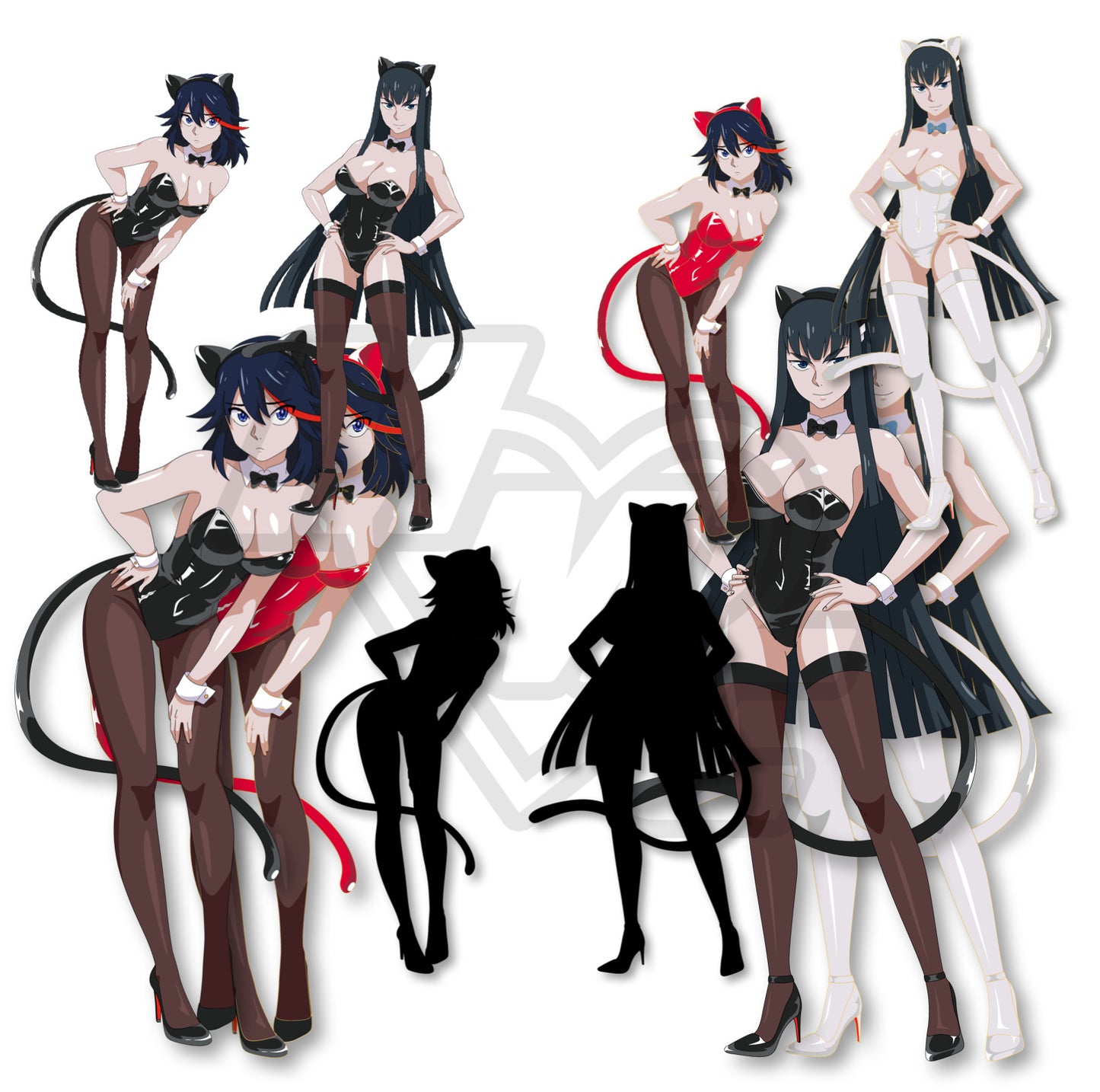 PLAYCAT Ryuko/Satsuki Enamel Pin Pre-Order