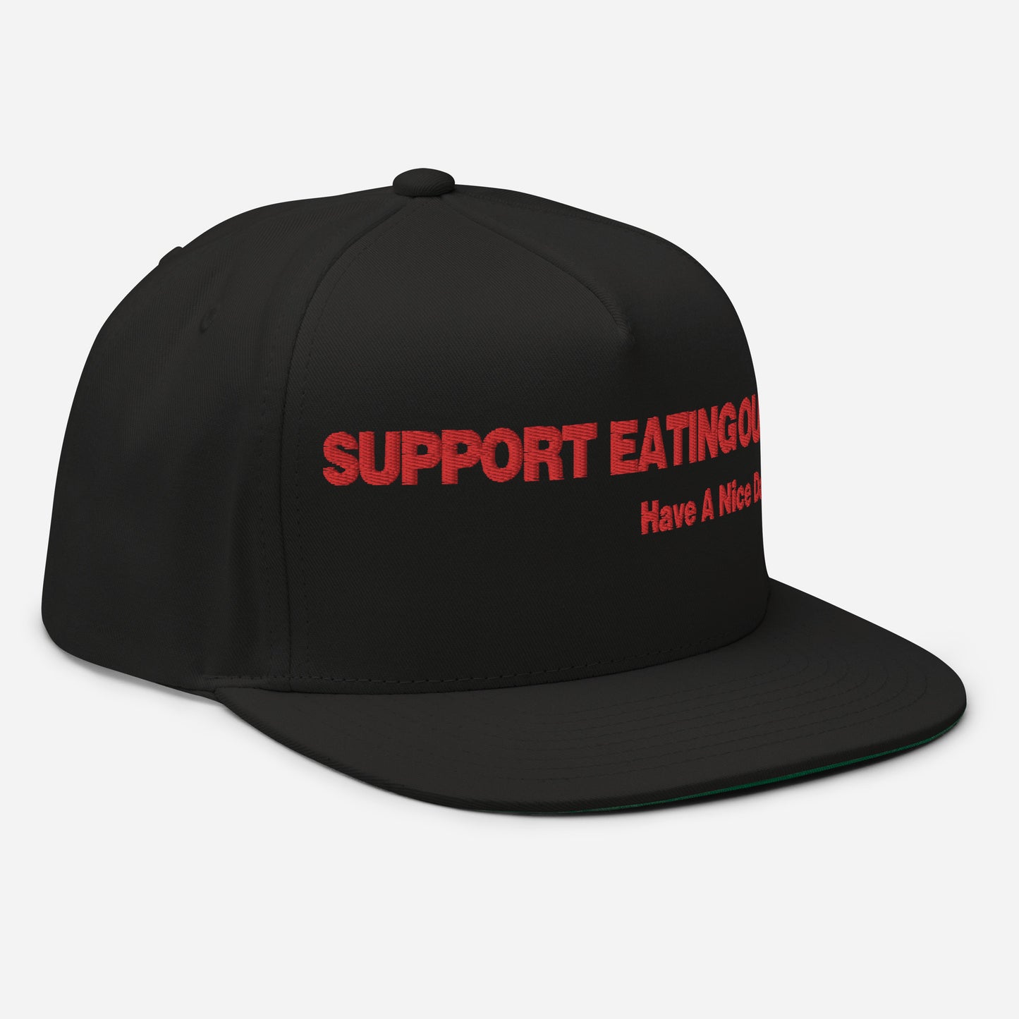 Support Eating Out Flat Bill Cap