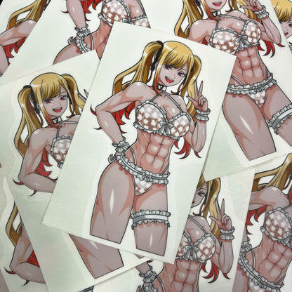 Muscle by Night Marin Holo Kiss Cut Vinyl Sticker