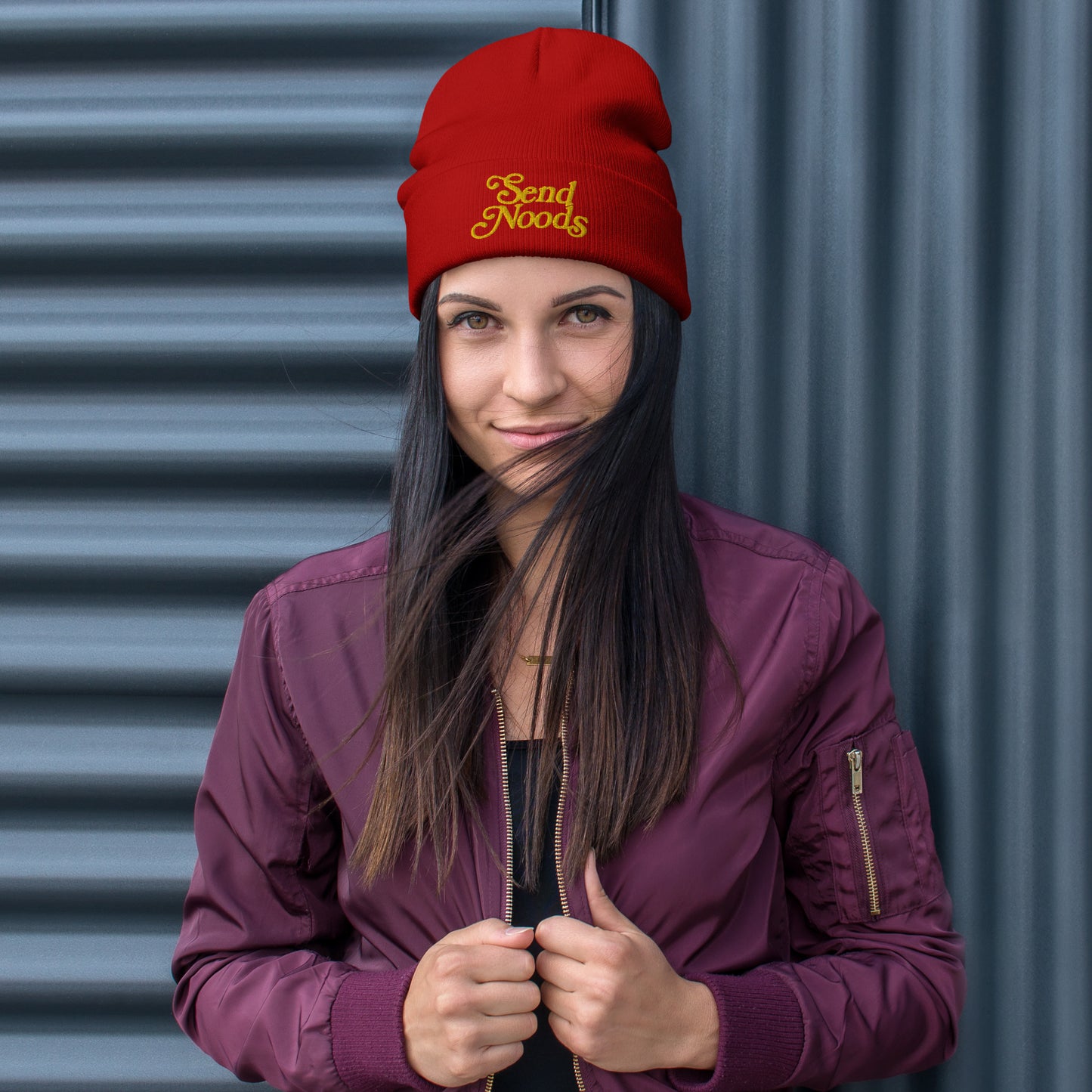 Send Noods Embroidered Beanie