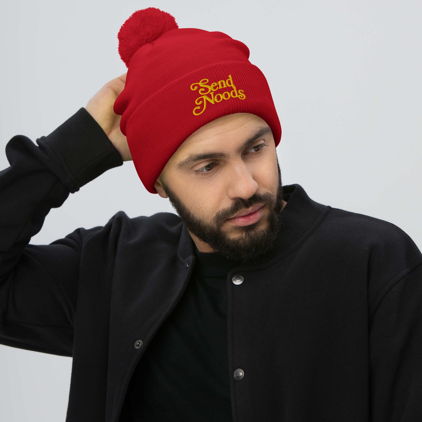 Send Noods Pom-Pom Beanie