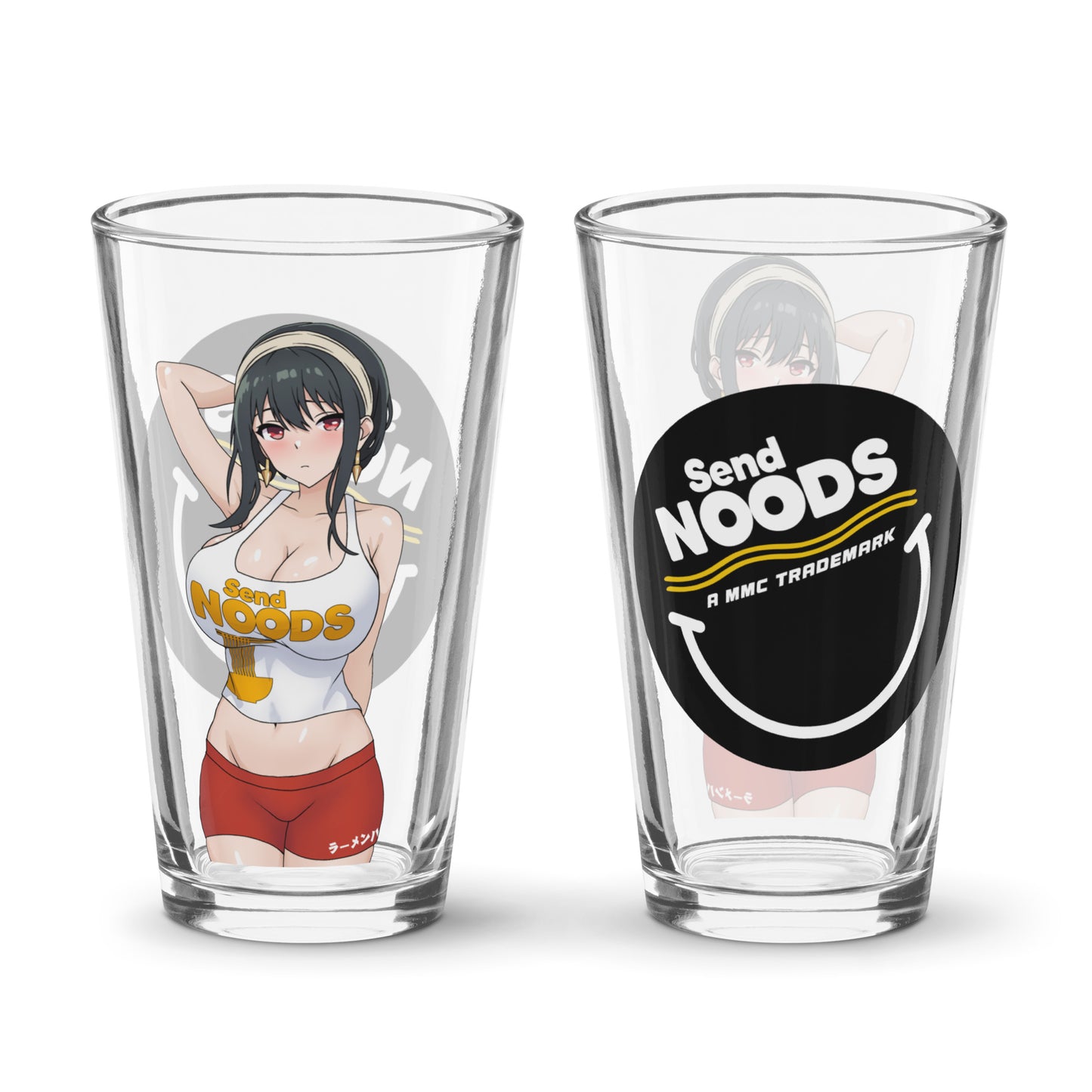 Spicy Ramen House Pint Glass - MAY Yor Send Noods