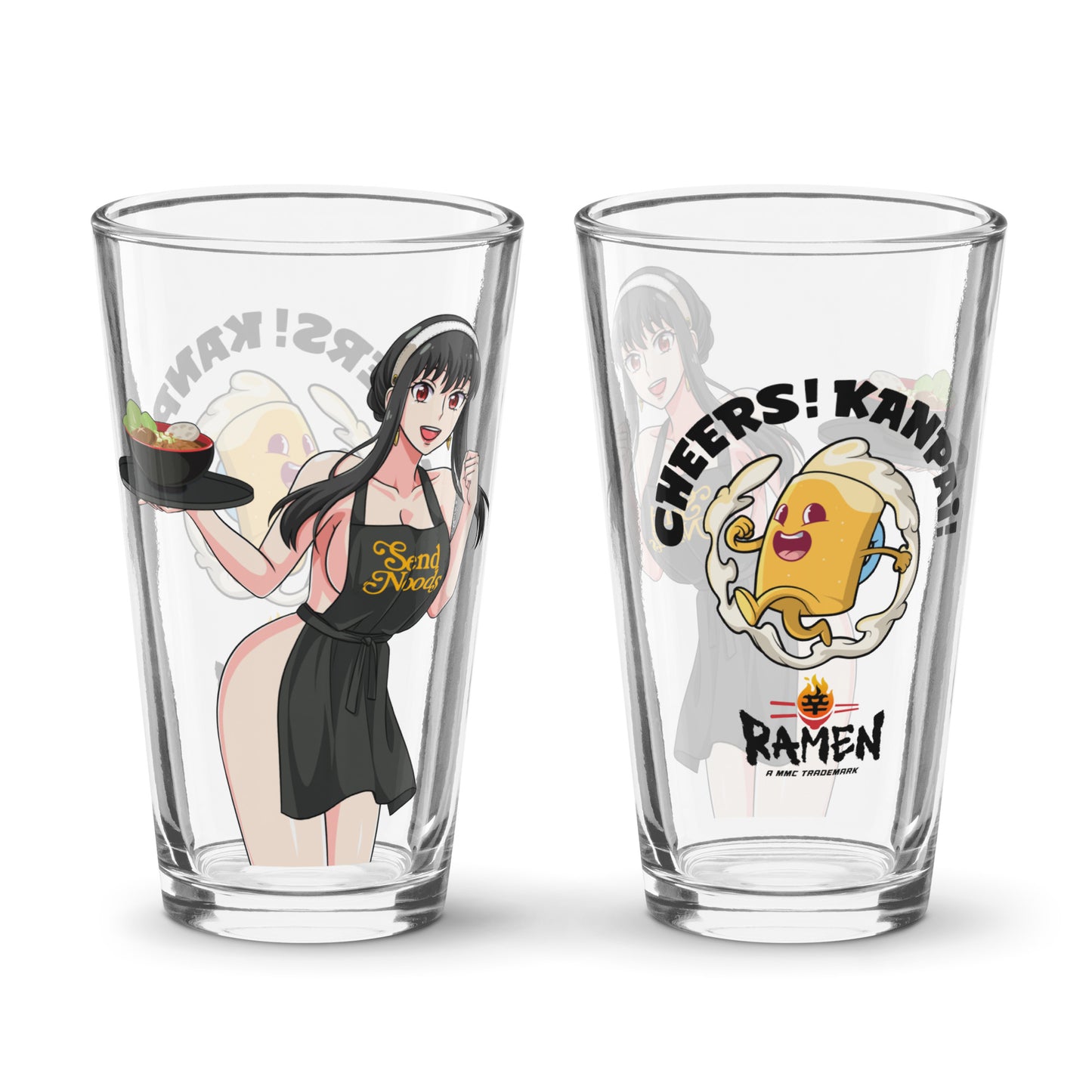 Spicy Ramen House Pint Glass - Yor Send Noods