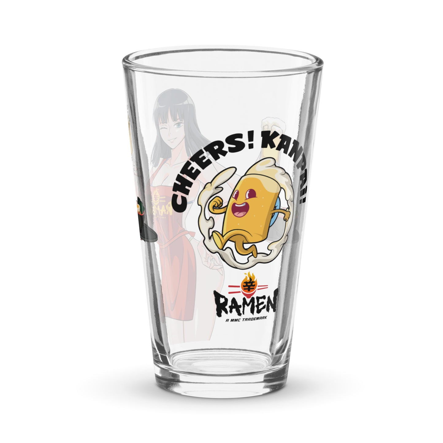 Spicy Ramen House Pint Glass - Robin