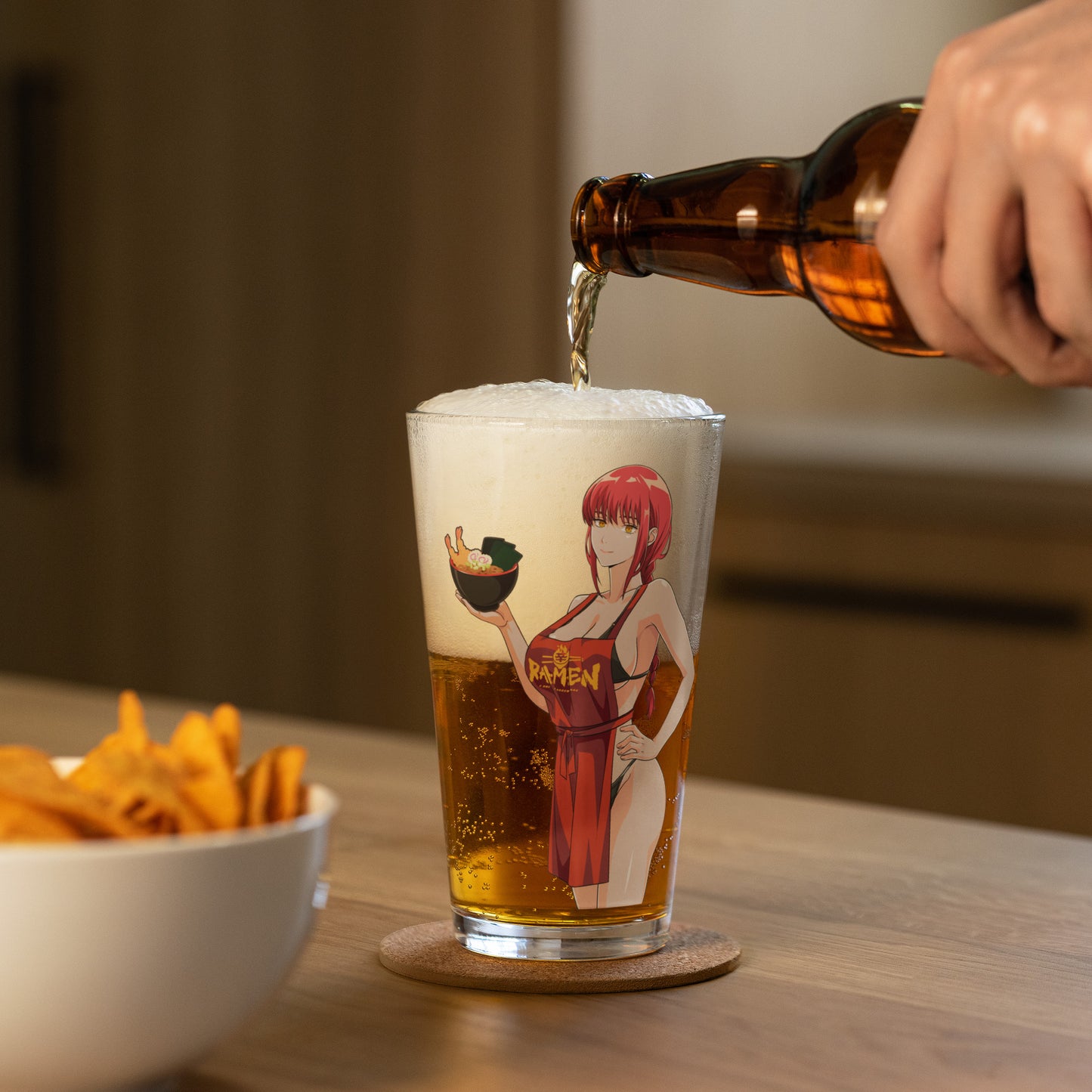 Spicy Ramen House Pint Glass - Makima