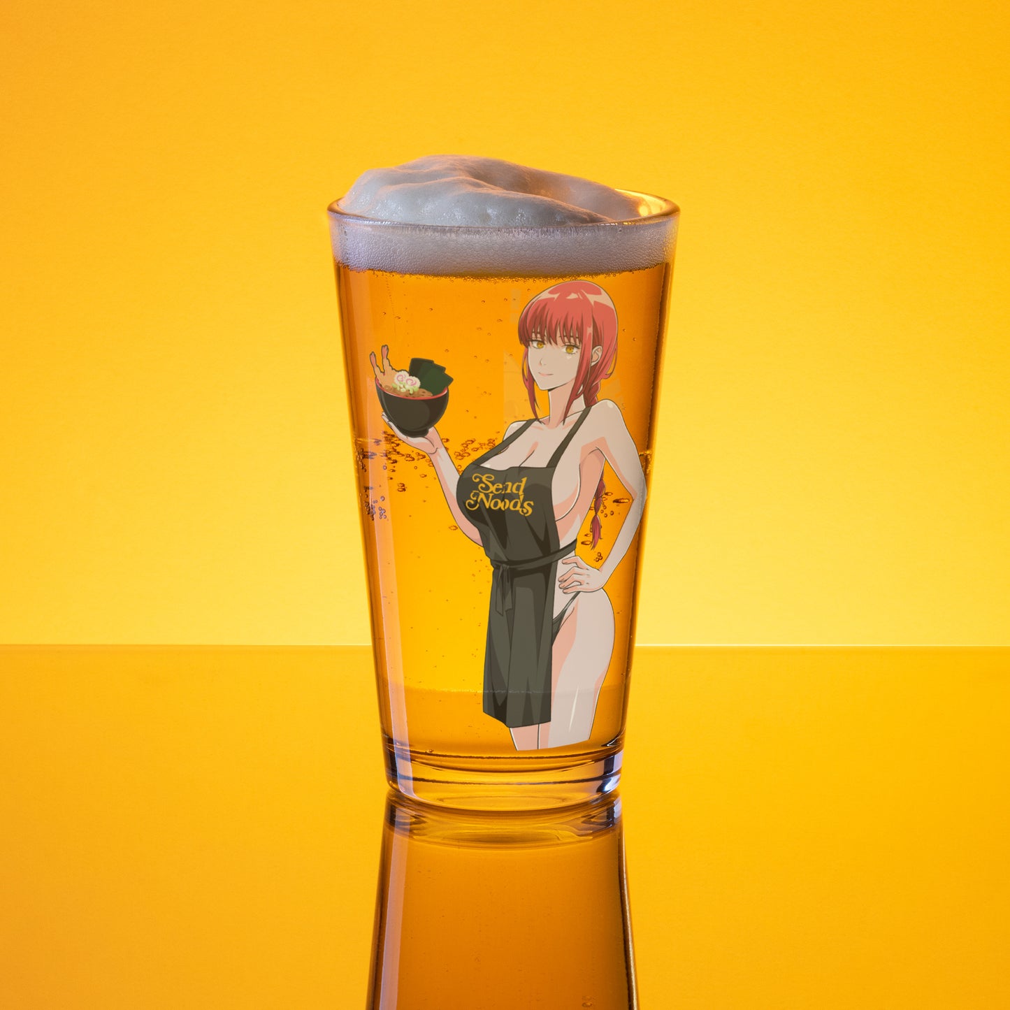 Spicy Ramen House Pint Glass - Makima Send Noods