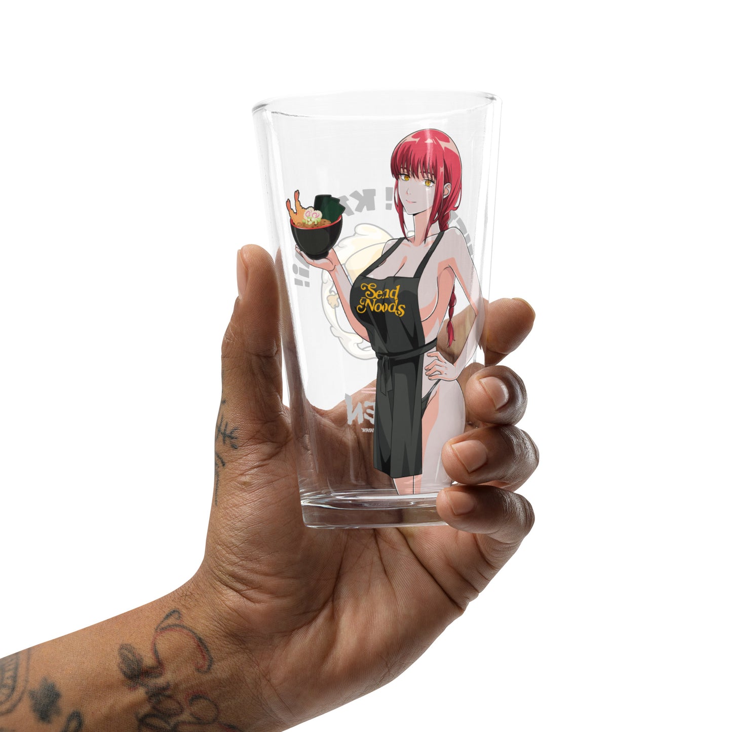 Spicy Ramen House Pint Glass - Makima Send Noods