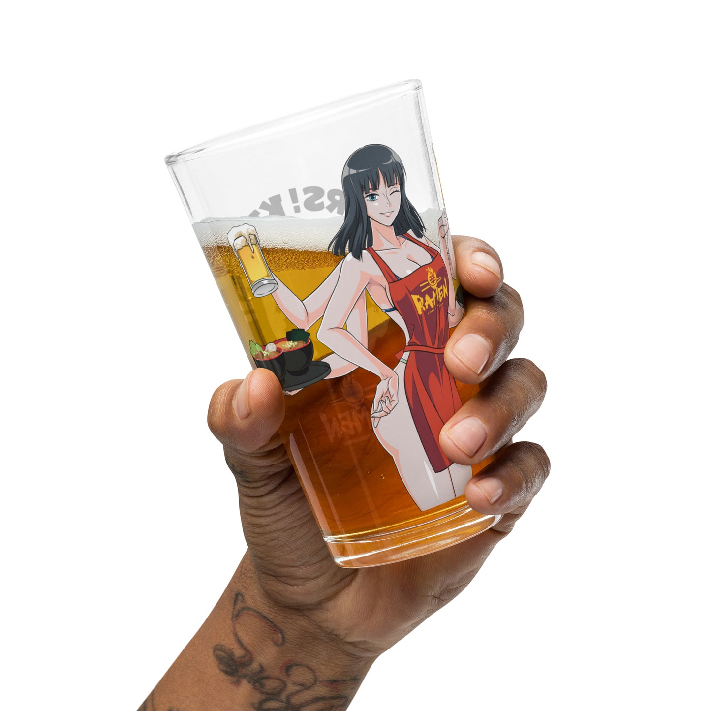 Spicy Ramen House Pint Glass - Robin