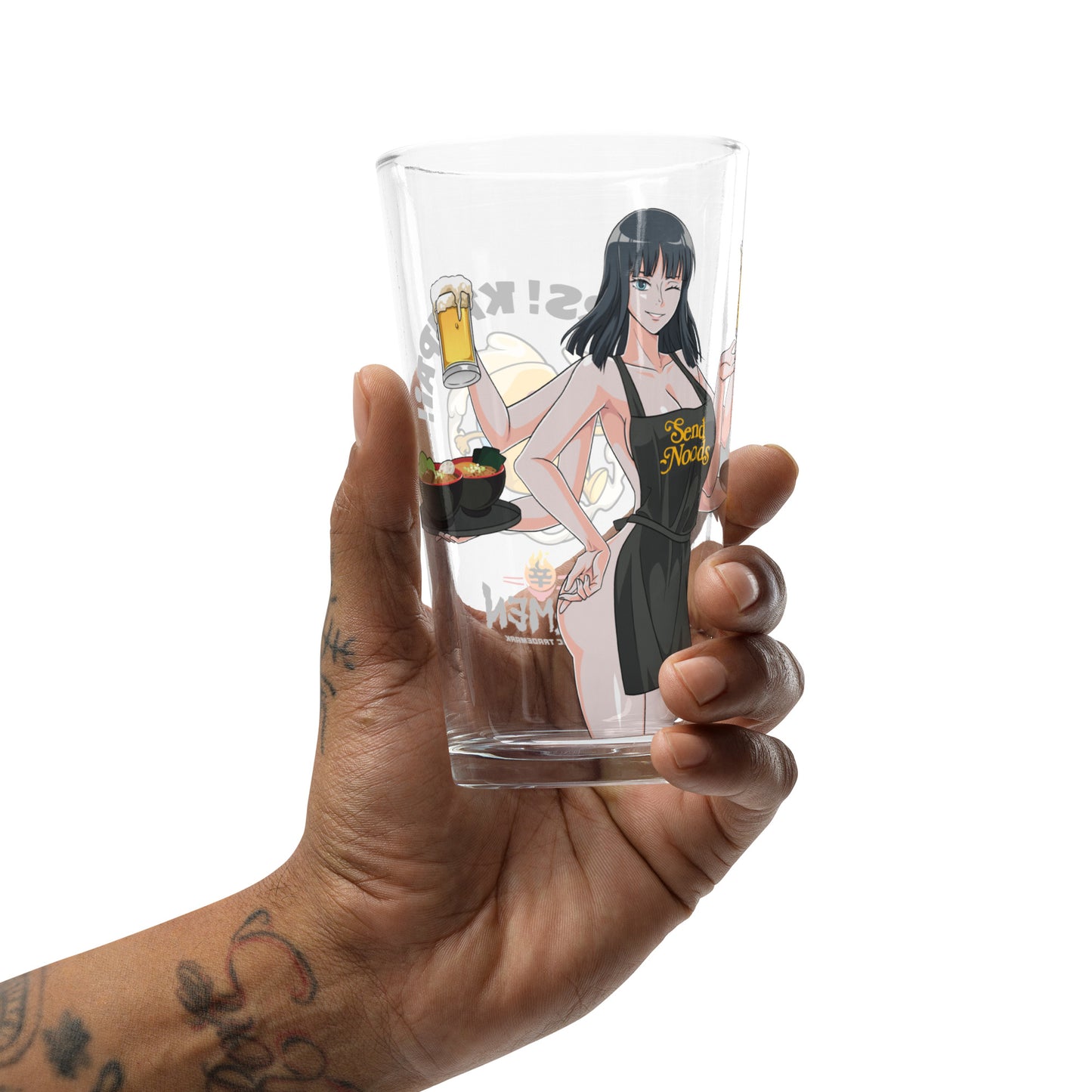 Spicy Ramen House Pint Glass - Robin Send Noods