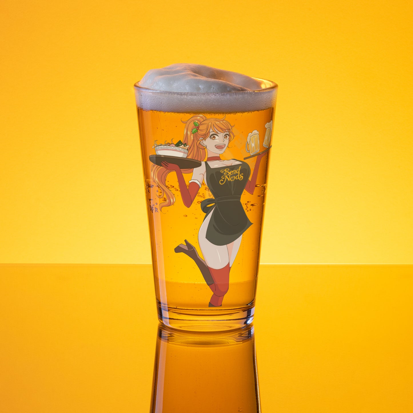 Spicy Ramen House Pint Glass - Nami Send Noods