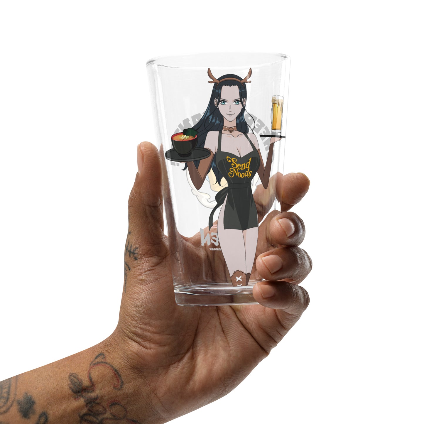 Spicy Ramen House Pint Glass - Robin Send Noods