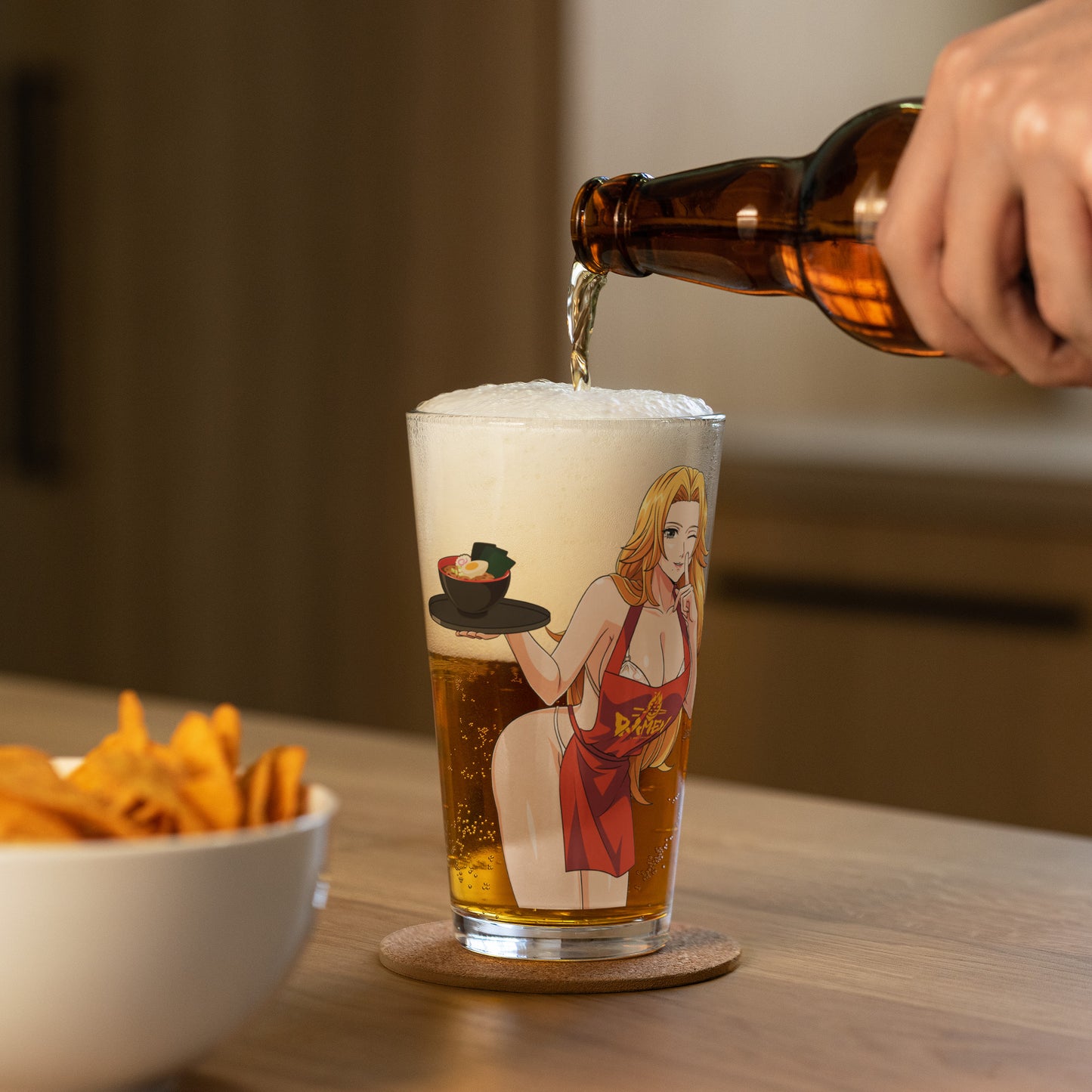 Spicy Ramen House Pint Glass - Rangiku