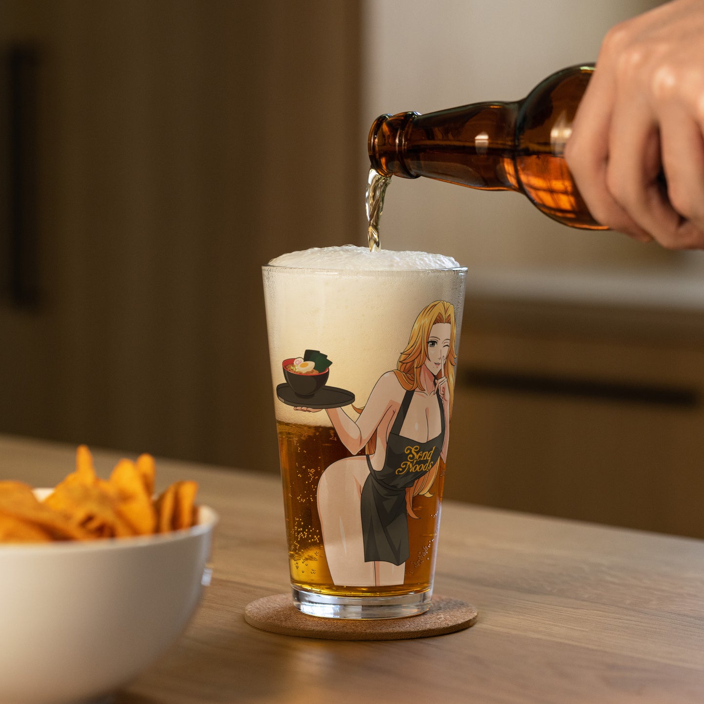 Spicy Ramen House Pint Glass - Rangiku Send Noods