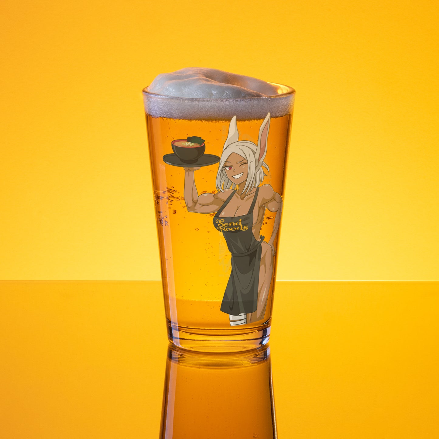 Spicy Ramen House Pint Glass - Mirko Send Noods