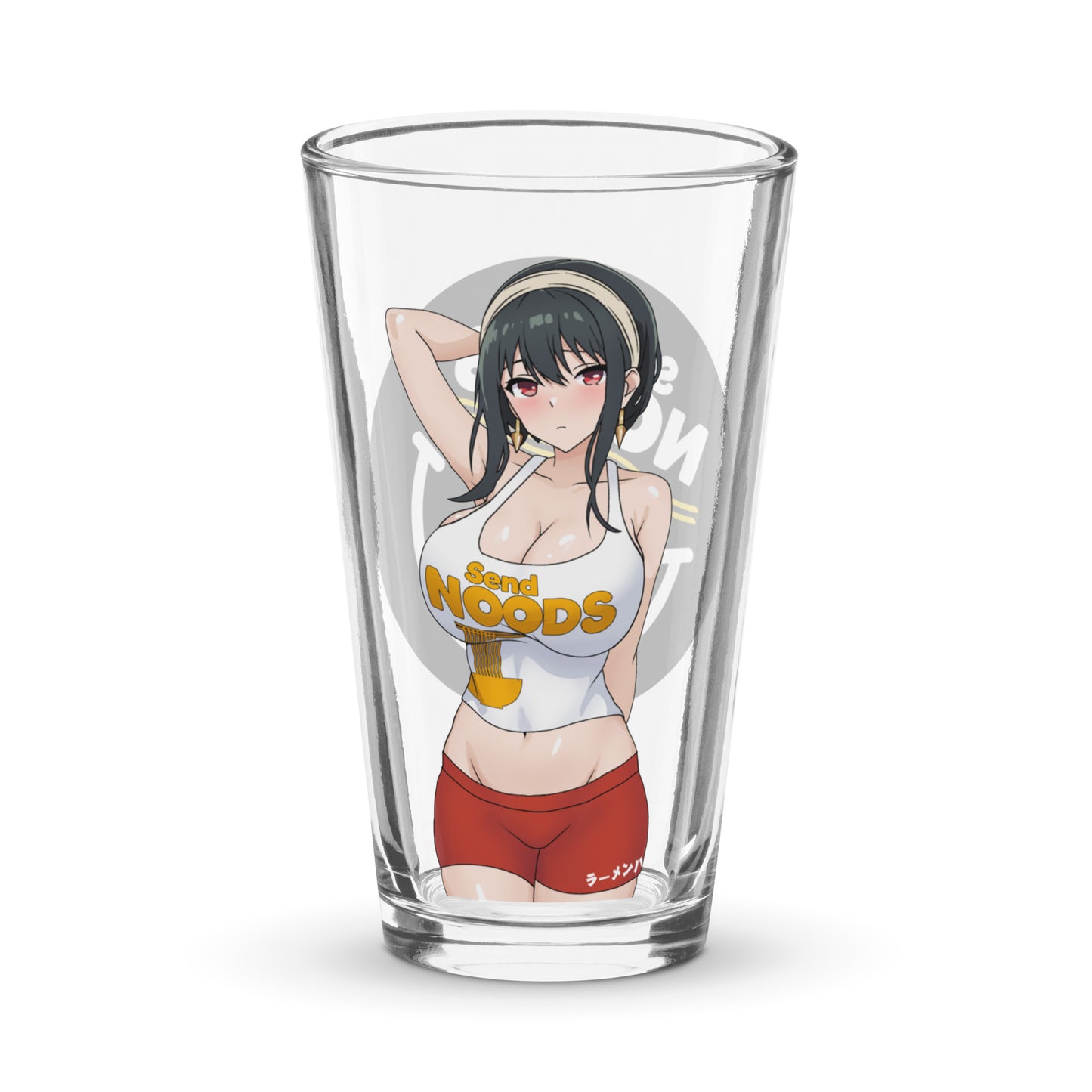 Spicy Ramen House Pint Glass - MAY Yor Send Noods