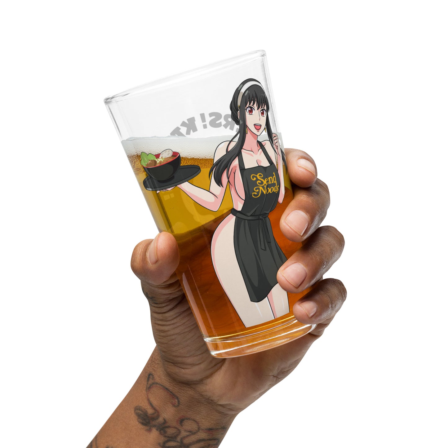 Spicy Ramen House Pint Glass - Yor Send Noods